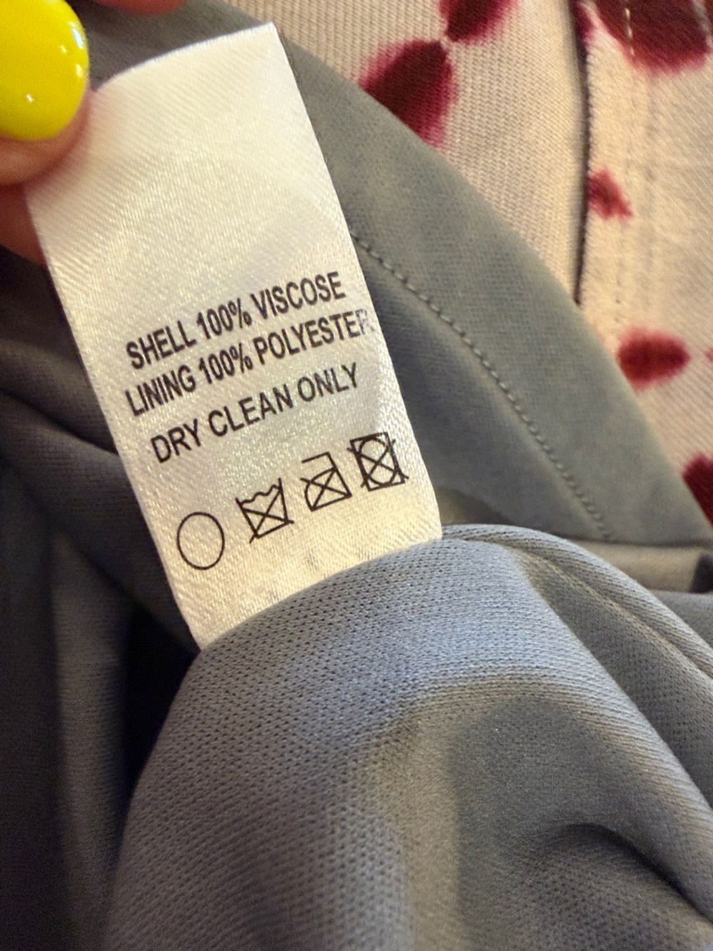 Judith March Red and Gray Tie-Dye Slip Dress - Picture 15 of 15
